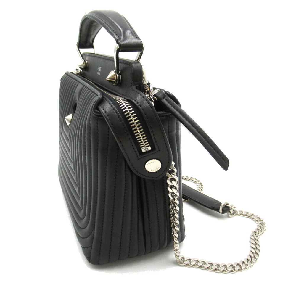 Fendi.Com Click 2way Shoulder Bag Black - image 3